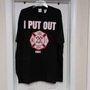 I PUT OUT Fires Graphic Print T-Shirt 2XL